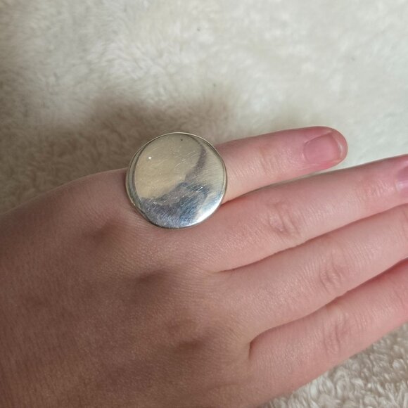 Vintage Sterling Silver 925 Thailand Statement/Cocktail Ring Size 7.75-8 - Picture 1 of 5
